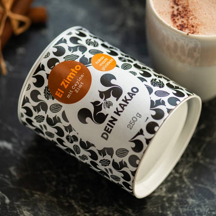 Dein Kakao - Wholesale Hot Cocoa Mix/Kit - El Zimto Organic Chocolate Powder | Your Cocoa | Vegan | Cinnamon8