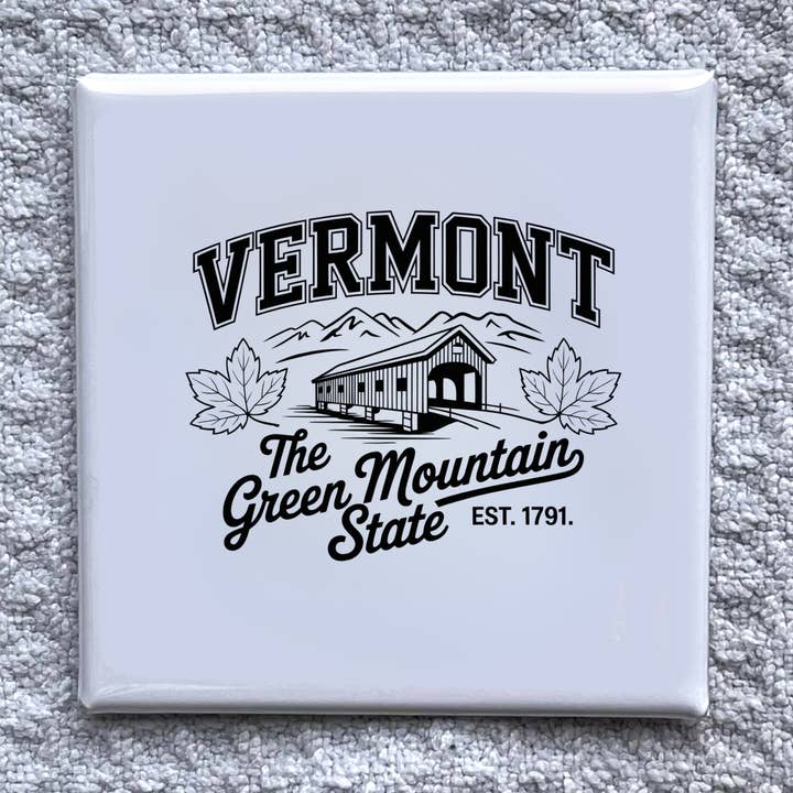 Vermont 2x2" State Magnet-Handmade Fridge Souvenir for wholesale by Made With Aloha Magnets,llc
