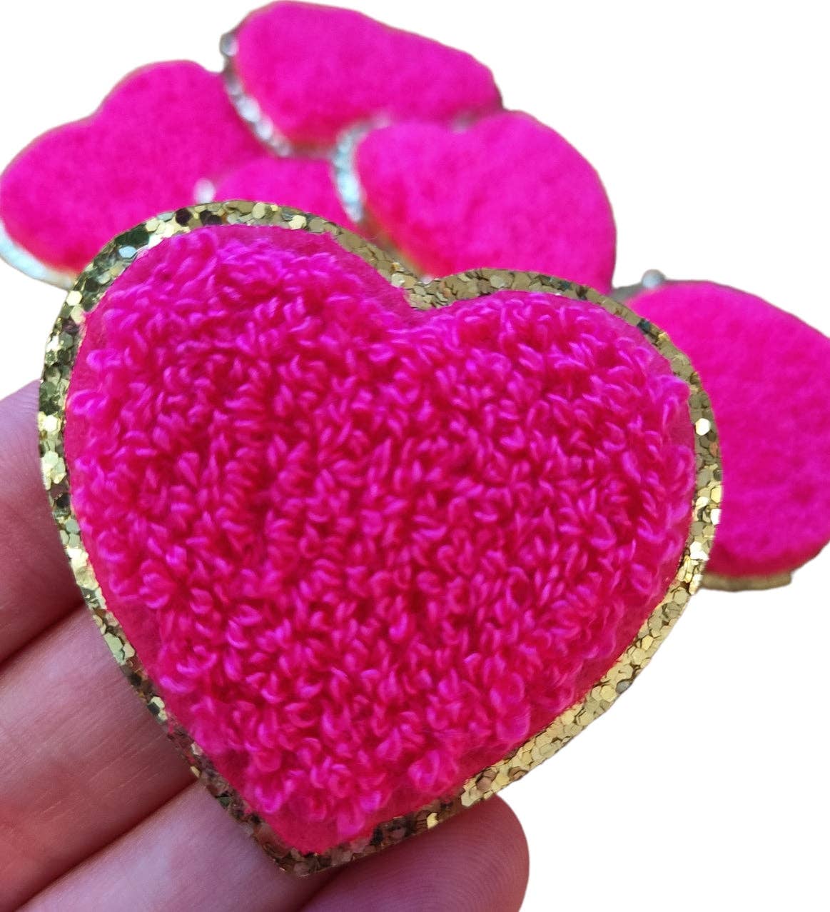 Chenille Heart Patches – Prickly Pear HTX