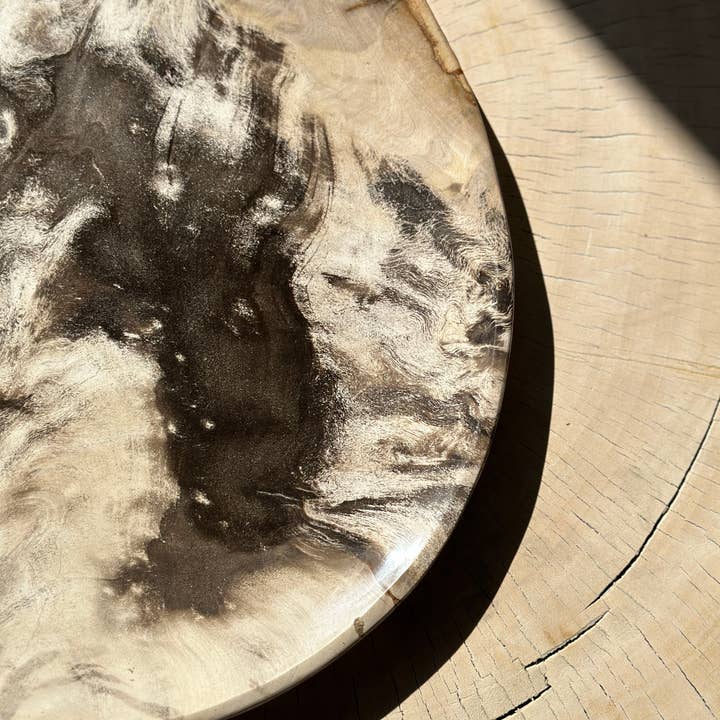 Office Objets - Wholesale Decorative Plate/Dish/Bowl - Very large catchall or dish in petrified wood44