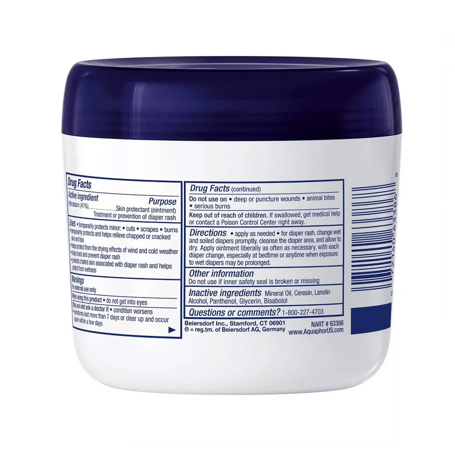 KT Supply - Wholesale Diaper Cream - Aquaphor Therapy Skin Protectant Dry Skin,14oz1