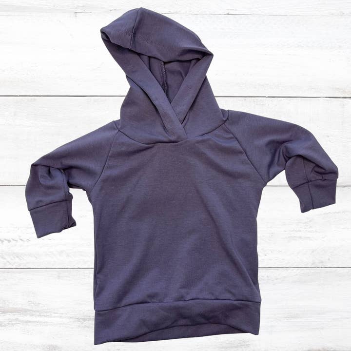 Sudadera con capucha en color ciruela para venta al por mayor de Honey Babe Clothing