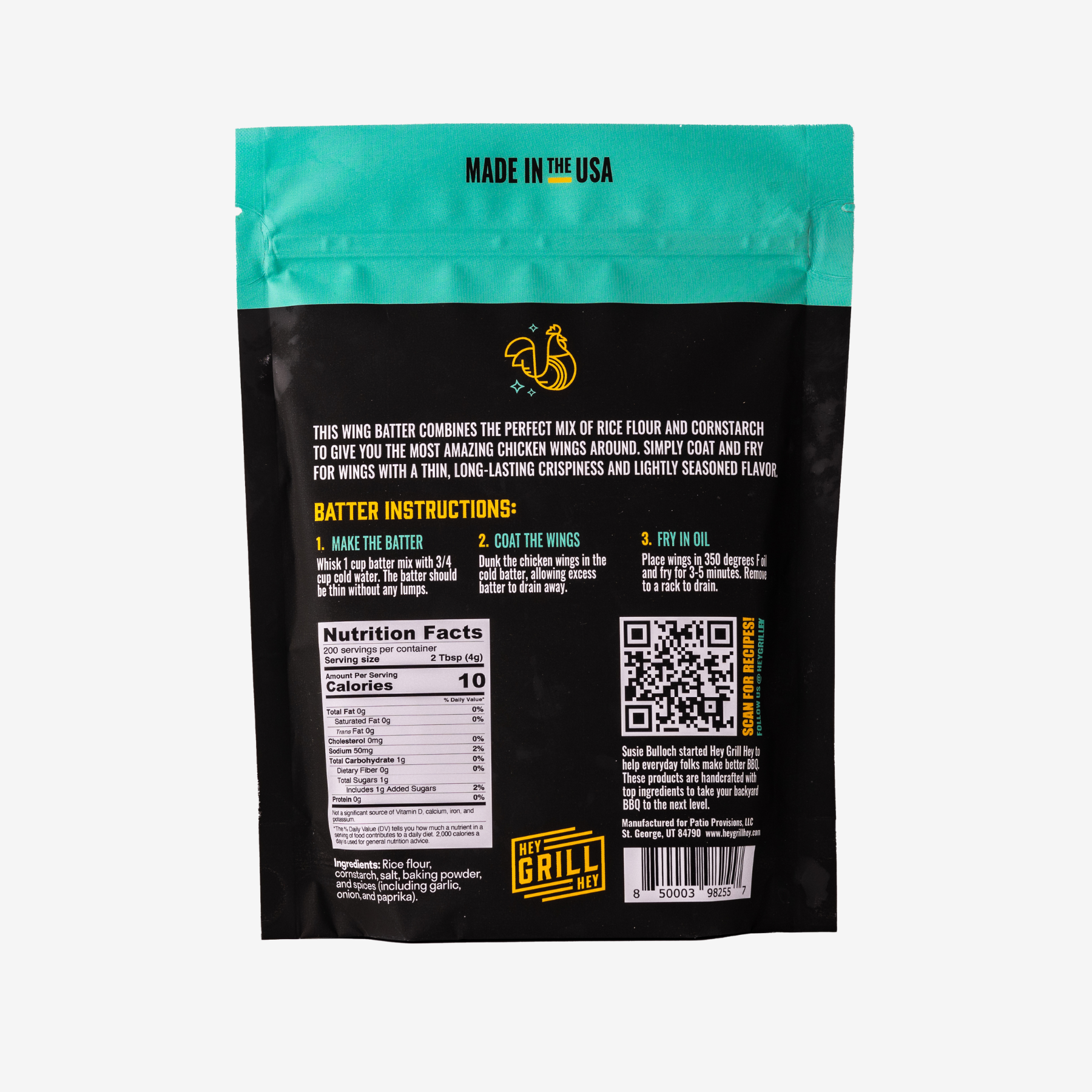 Hey Grill Hey - Wholesale DIY Food Kit - Crispy Chicken Wing Batter3