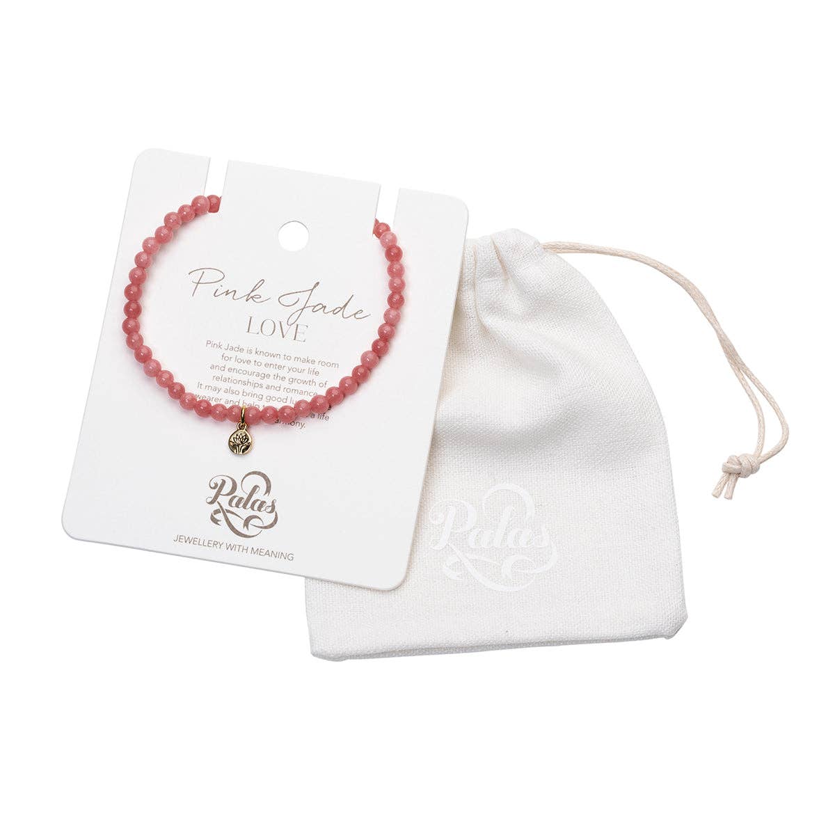 Palas Jewellery - Wholesale Beaded Bracelet - Pink jade 'love' healing gem bracelet7