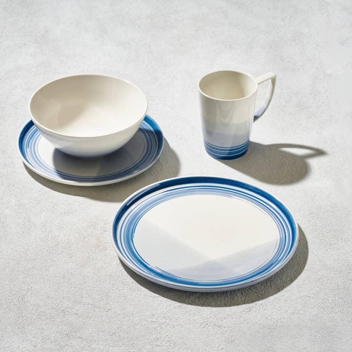 Kadra Kitchenware - Wholesale Dinnerware Set - Vikko Classic Breeze 16 Pc Porcelain Dinnerware Set