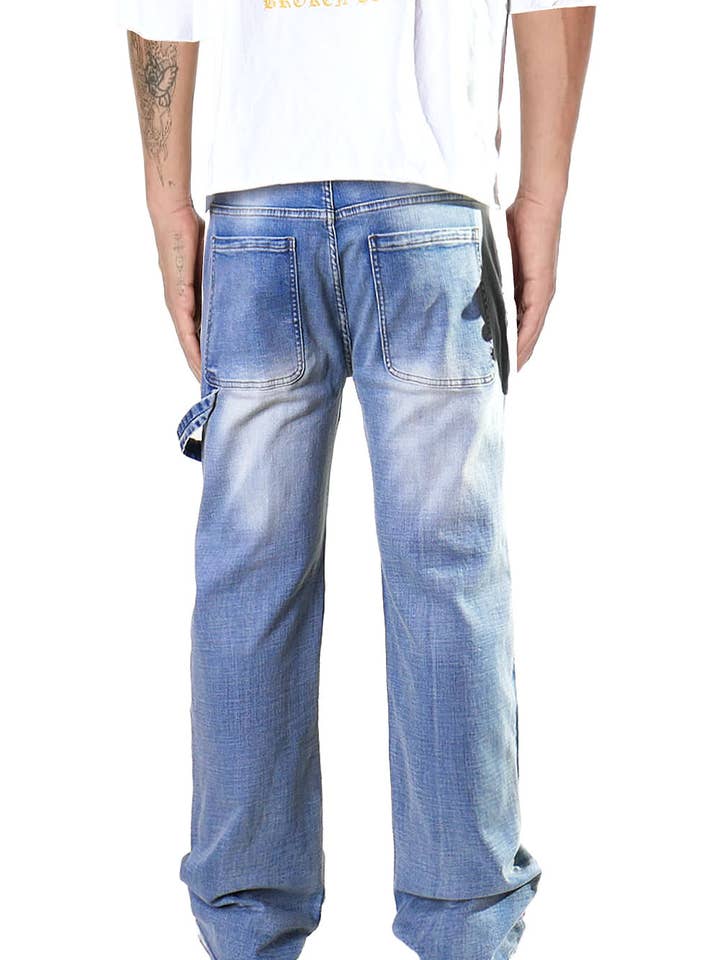 Cooper 9 - Wholesale Jeans - Men's - 507 Cross Wide Cargo Jeans Light Wash9