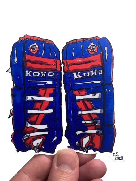 Roy's Pads Sticker for wholesale by Bone Jack Designs