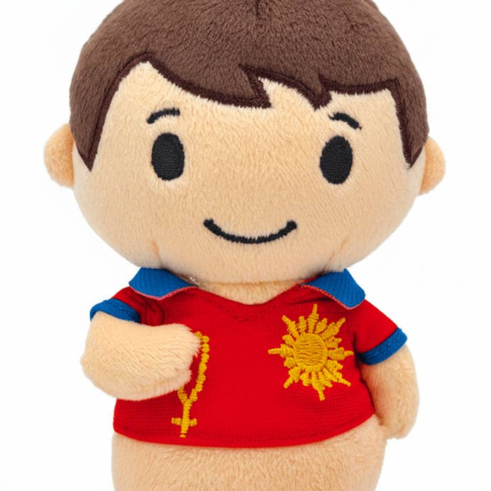 Little Drops of Water® - Wholesale Stuffed/Plush Toy - Kids & Baby - Saint Carlo Acutis Catholic Mini Plush Doll 4.75" | Kids Gift