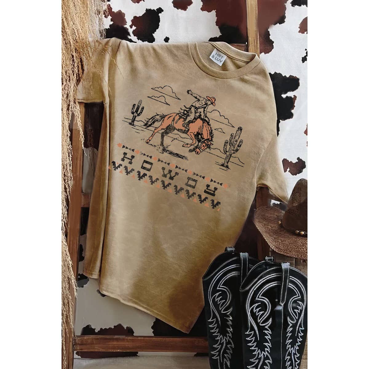 HRTandLUV - Wholesale T-Shirt (Graphic) - Women's - HOWDY MINERAL GRAPHIC TEE2