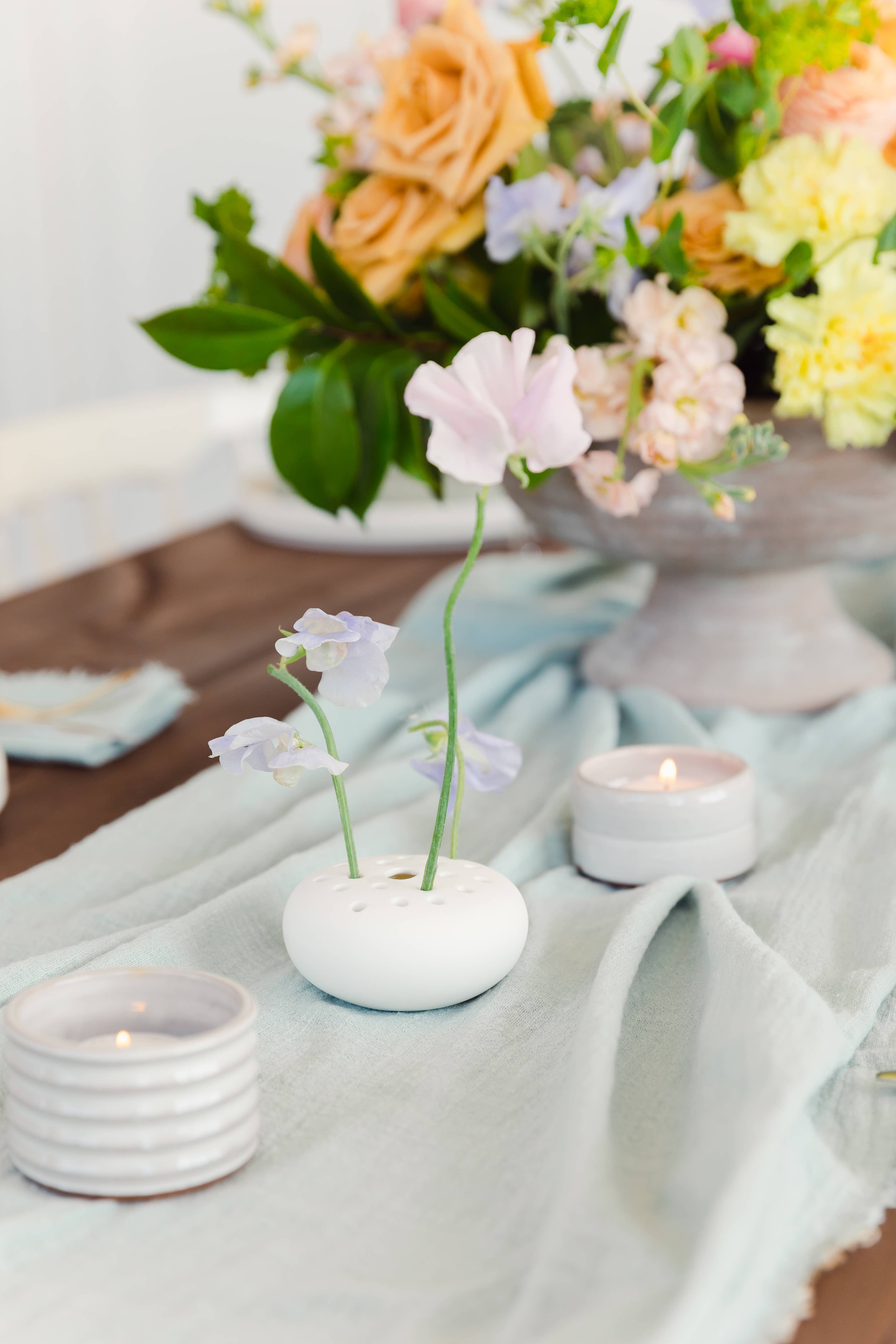 Bluum Maison – wholesale Table runner – Sage Green Cotton Gauze Cloth Table Runner2