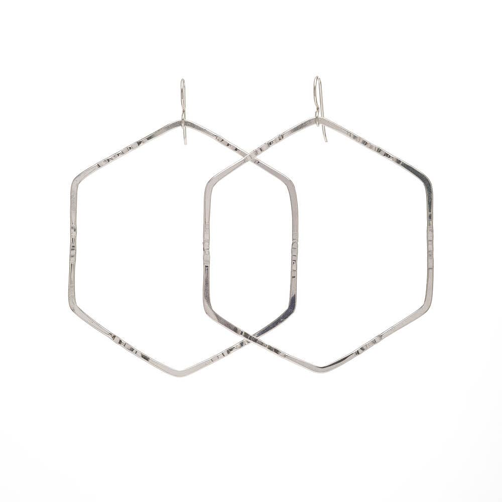 Kenda Kist Jewelry - Wholesale Hoop Earrings - Hexagon Hoops1