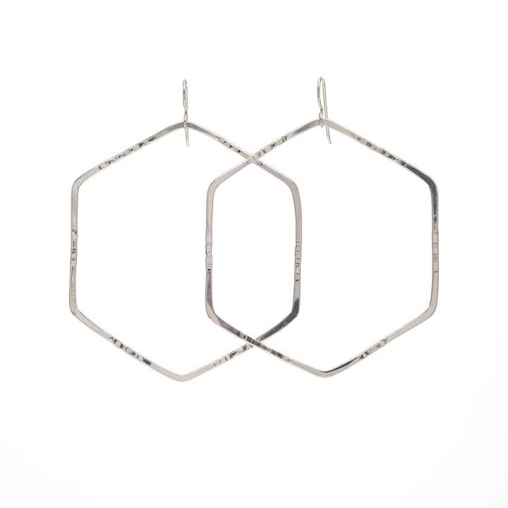 Kenda Kist Jewelry - Wholesale Hoop Earrings - Hexagon Hoops1