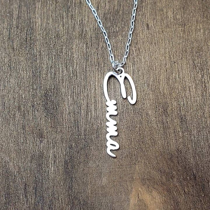 Benutzerdefinierte personalisierte Namenskette für den Großhandel von Tres Carmela