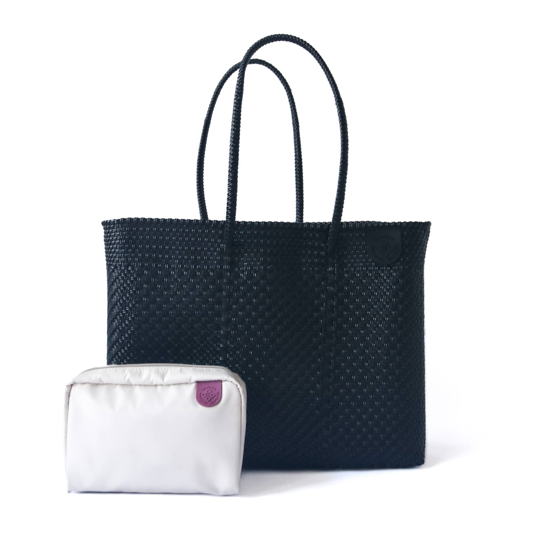 Tin Marin - Wholesale Tote Bag - Women's - All Black Recycled Plastic Beach Woven Super Tote3