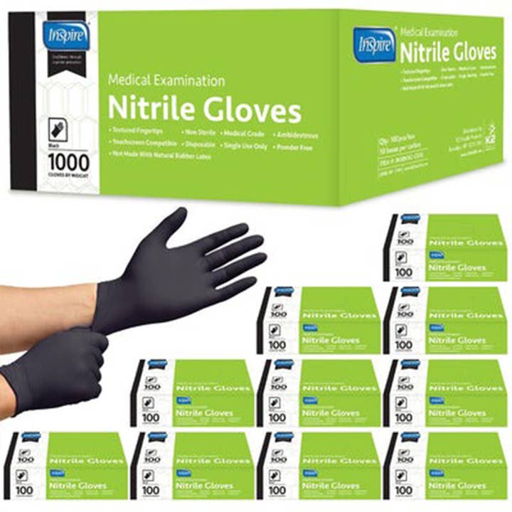 Inspire Black Nitrile Gloves 1000 Count and other Purchase wholesale mechanics gloves. Free returns & net 60 terms on Faire trending on Faire.