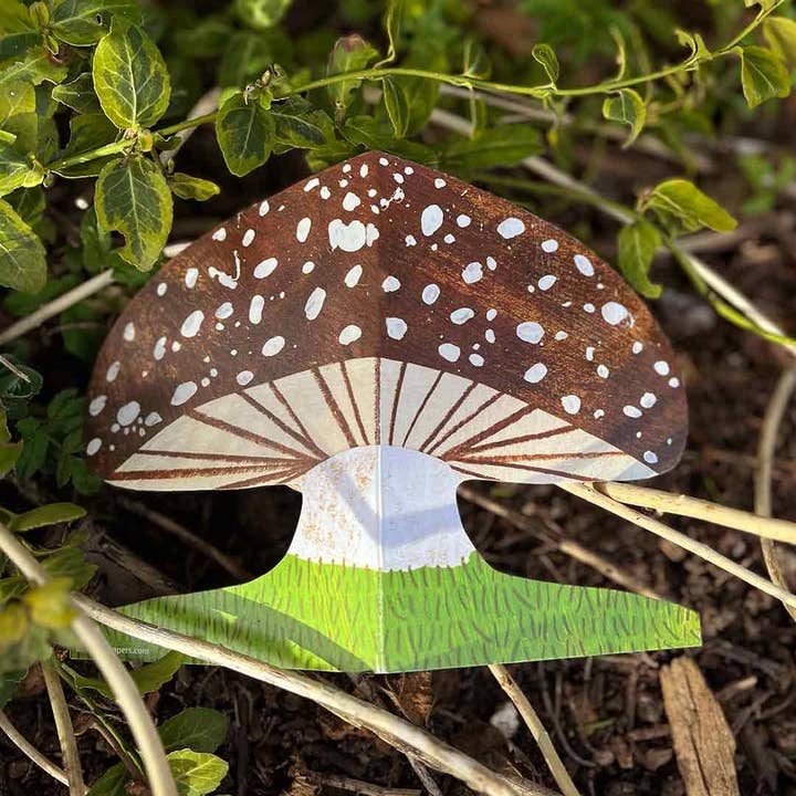 Mortlake Papers - Wholesale Everyday Greeting Card - Brown Mushroom Shaped Greeting Card5