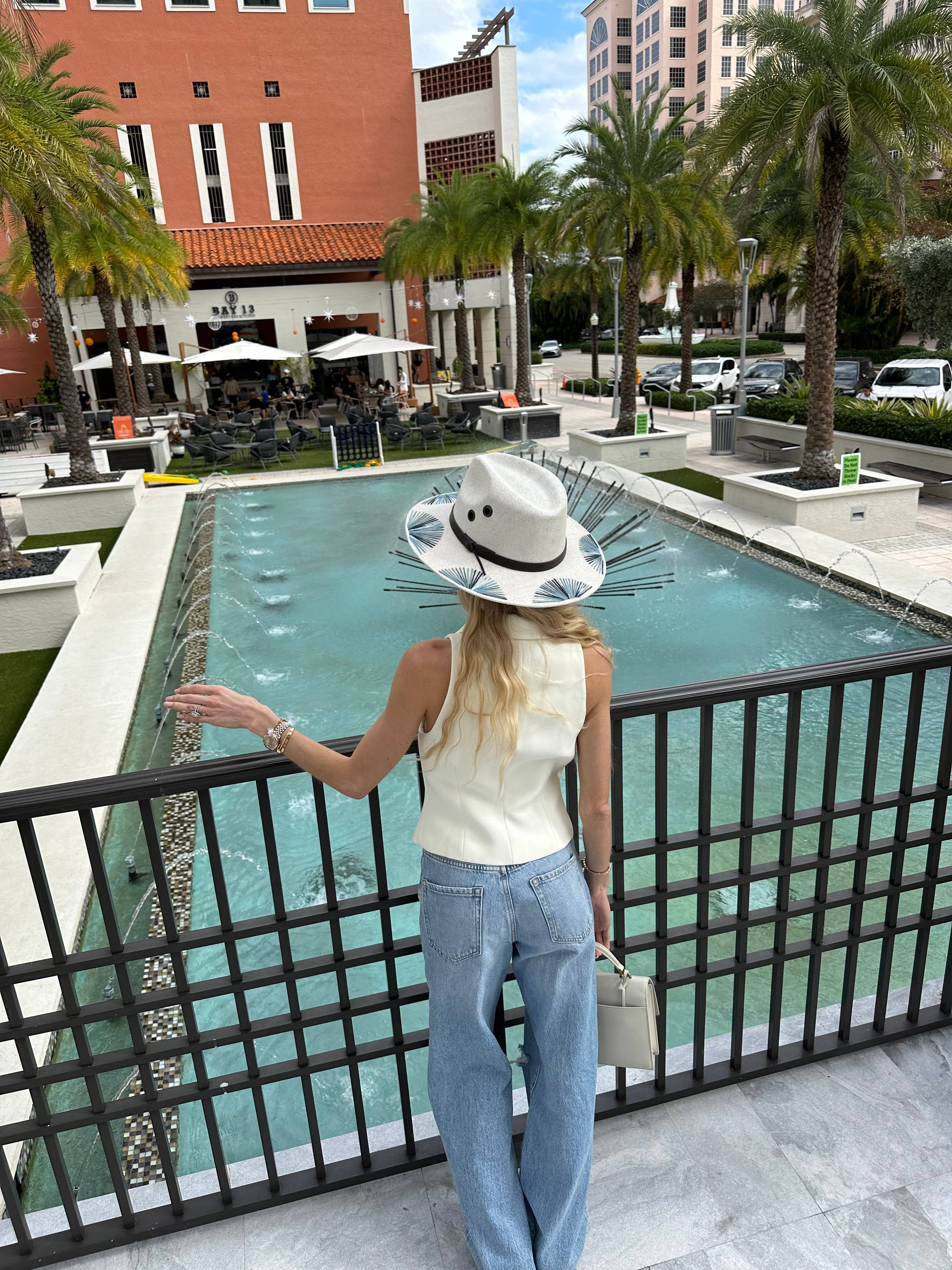 Campelle - Vendita all'ingrosso Cappello di paglia - Donna - Cappello blu delle Maldive7