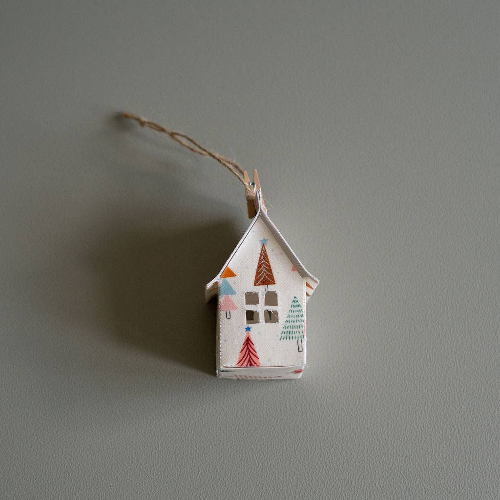 Gossling Organics - Wholesale Ornament - Holiday Fabric House Luminary3