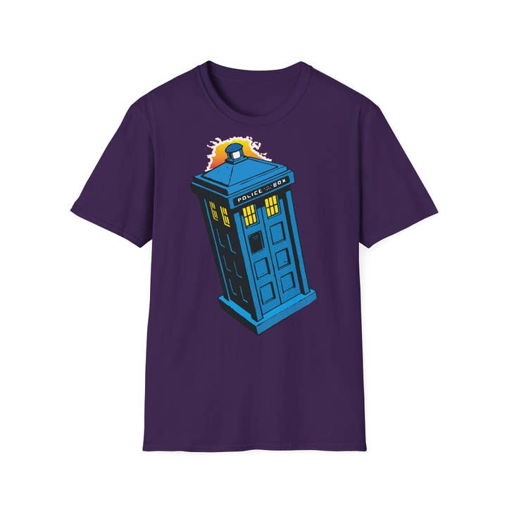 NVC Ecommerce LLC - Wholesale T-Shirt (Graphic) - Unisex - Doctor Who Tardis Comic Shirt, Whovian Retro Art Shirt3