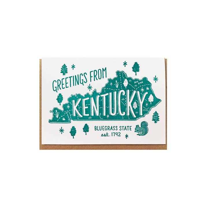 Kentucky Greeting Card for wholesale by Noteworthy Paper & Press