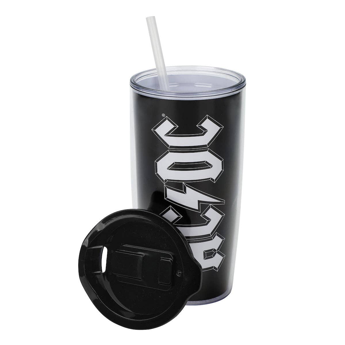 Bioworld Merchandising - Wholesale Drinking Glass/Cup - ACDC Logo Black 22 Oz Acrylic Cup0