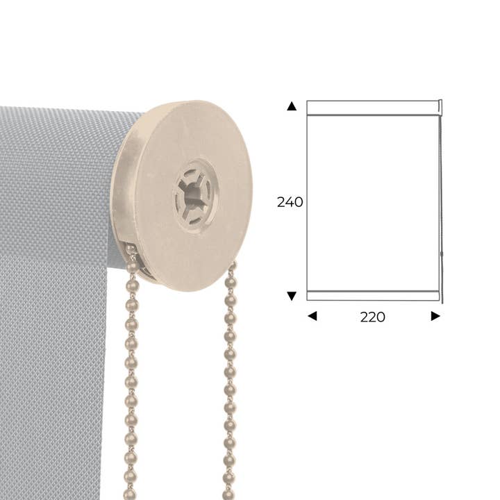 cortina enrollable 220cm perla para venta al por mayor de Rocada Spain