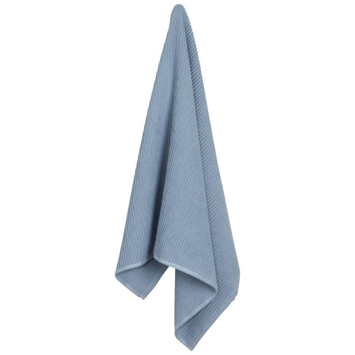 Now Designs by Danica - Wholesale Tea Towel - Slate Blue Ripple Dishtowel