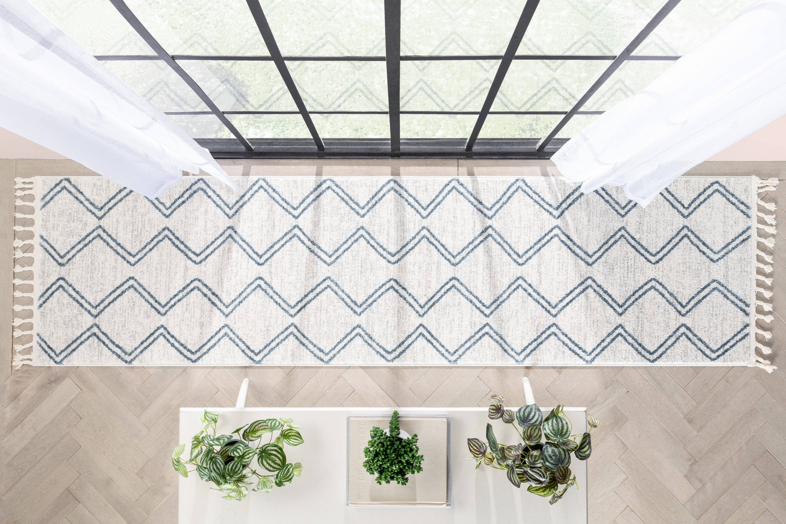 Well Woven – Großhandel Teppichvorleger – Kind & Baby – Reeve Moderner Zick-Zack-Zick-Zack-Kinderteppich in Elfenbeinfarben14