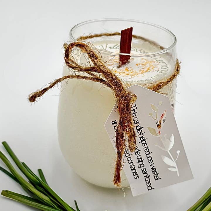 Hierba de Limón Dulce - Vela de Cera de Soja 100%, Mecha de Madera Natural para venta al por mayor de Lilies in the valley botanical