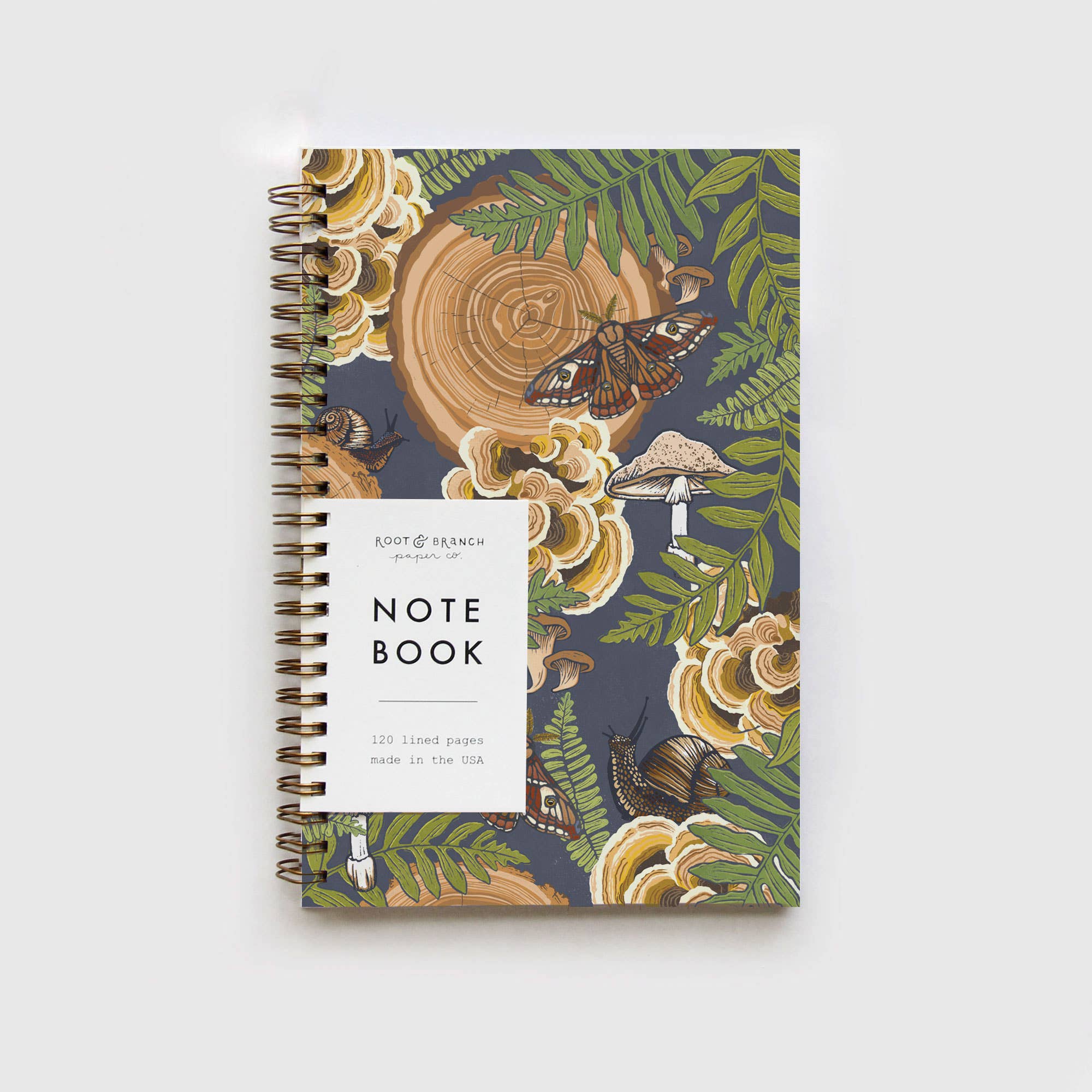 Root & Branch Paper Co. - Wholesale Notebook - Mushroom Grove Spiral Bound Notebook