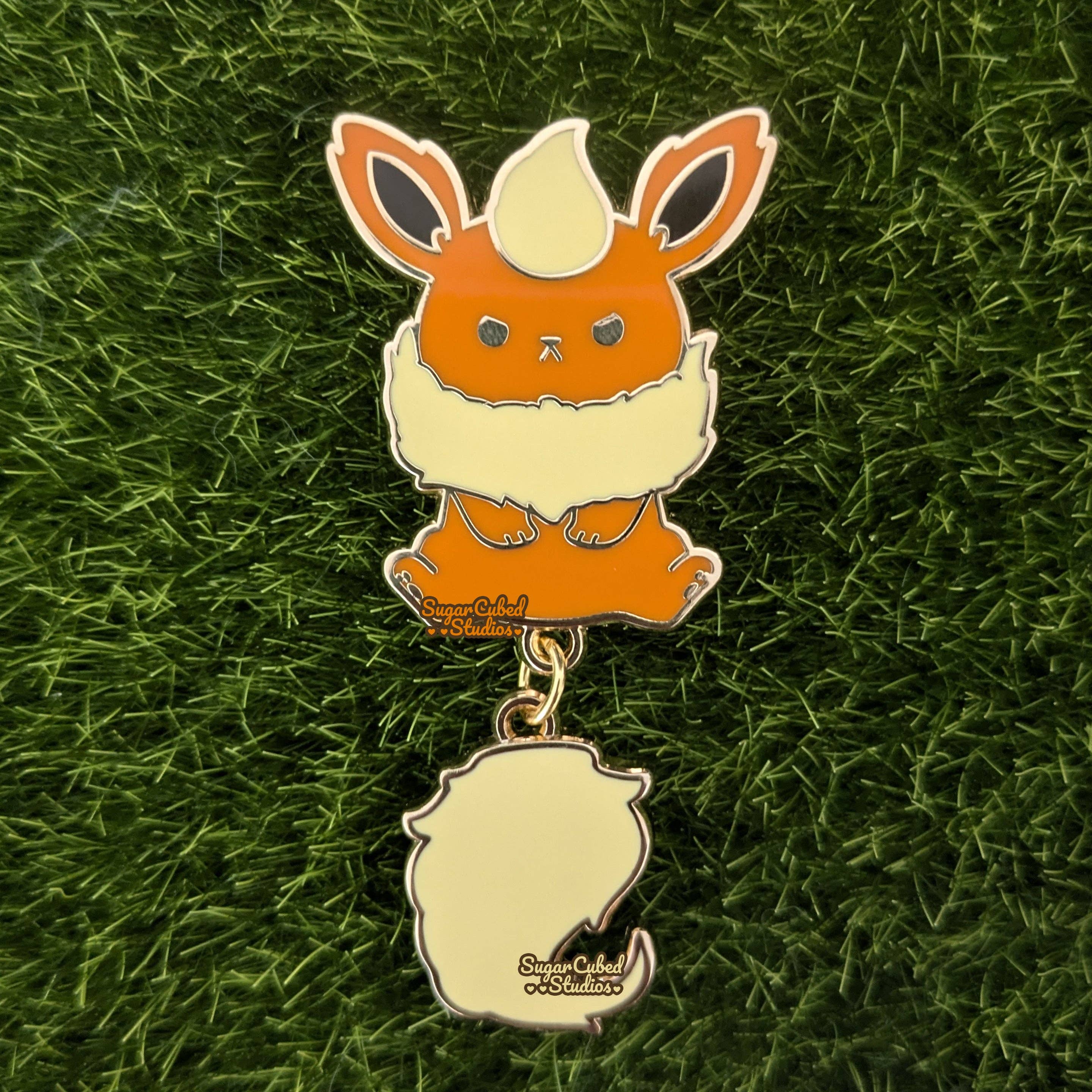 Sugar Cubed Studios - Wholesale Lapel Pin/Button - Eeveelution Dangle Tail Enamel Pins2
