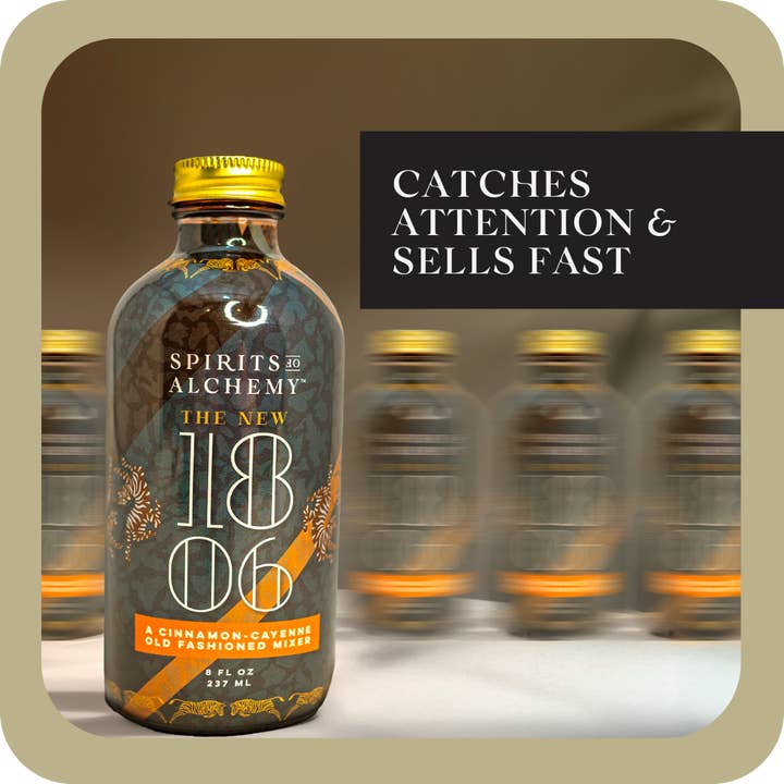 Spirits of Alchemy - Wholesale Cocktail Mix/Syrup - The New 1806 Spicy | Old Fashioned Cocktail Mixer | Gift3