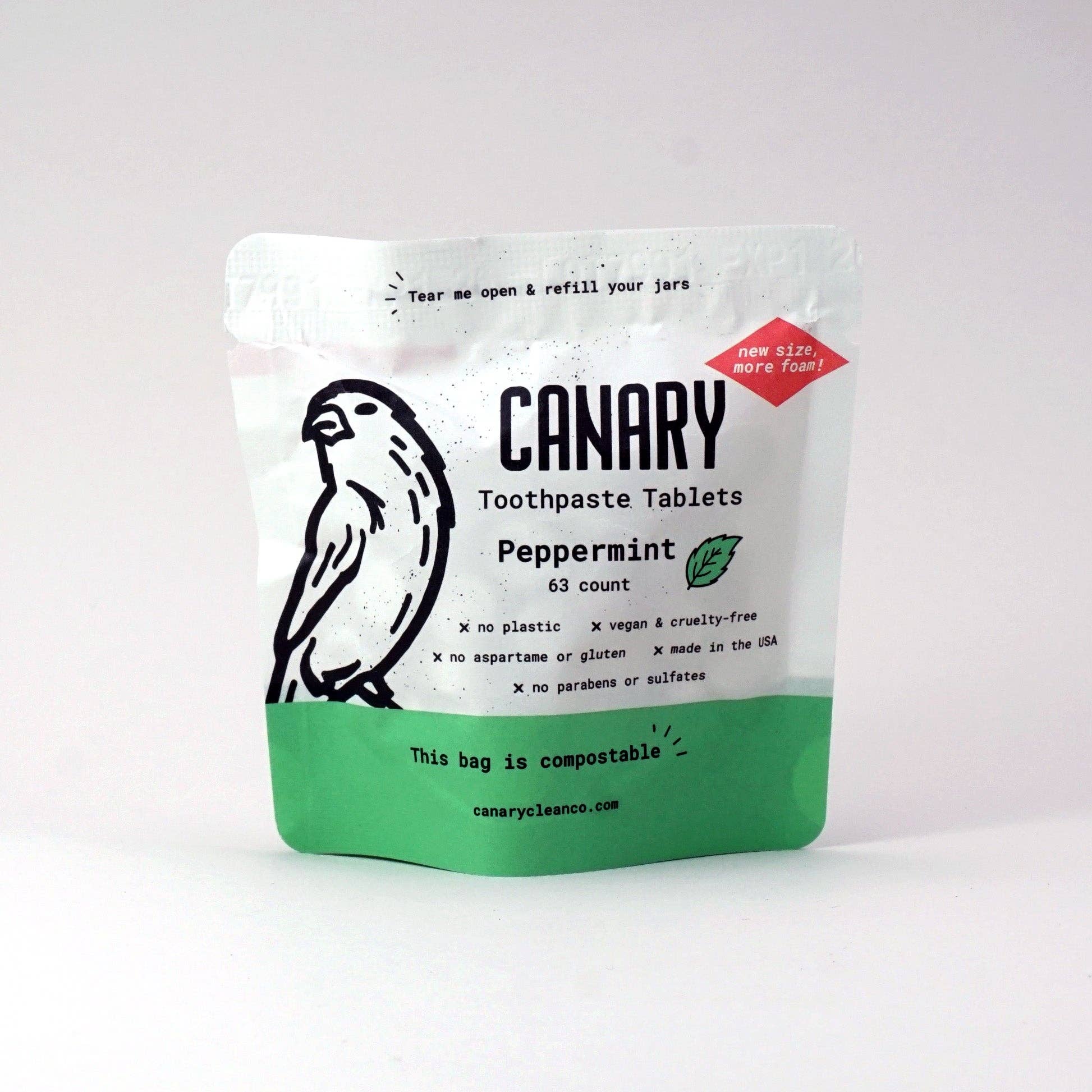 Canary Clean Products - Wholesale Toothpaste - Peppermint Toothpaste Tablets3