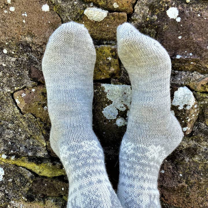 Alpaca Fair Isle Socks for wholesale by Samantha Holmes Alpaca Clothing and Gifts