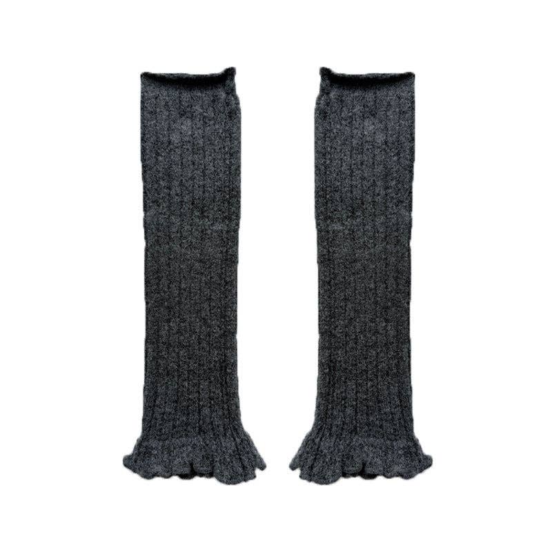 alberalkirk - Wholesale Legwarmers - Women's - Lace Trim Ballet-Inspired Leg Warmers  M5A1317