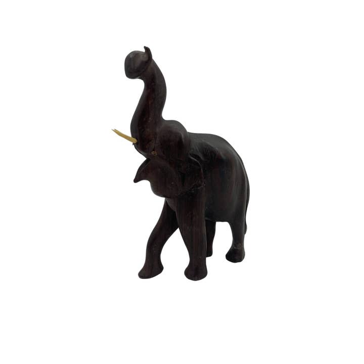 India Overseas Trading Corporation – wholesale Decorative figurine – Vintage 8" Rosewood Elephant Statue