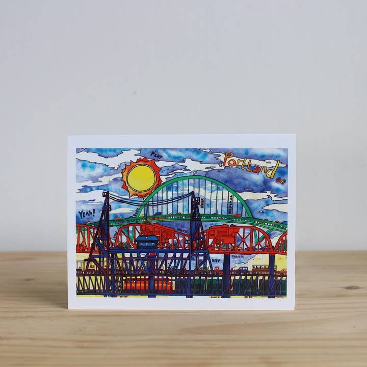 Biglietti d'auguri con tre ponti per la vendita all'ingrosso da parte di IamBibby