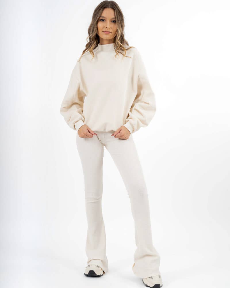 StockNow Unipessoal - Wholesale Sweatshirt - Women's - Sweatshirt Flow Off White
