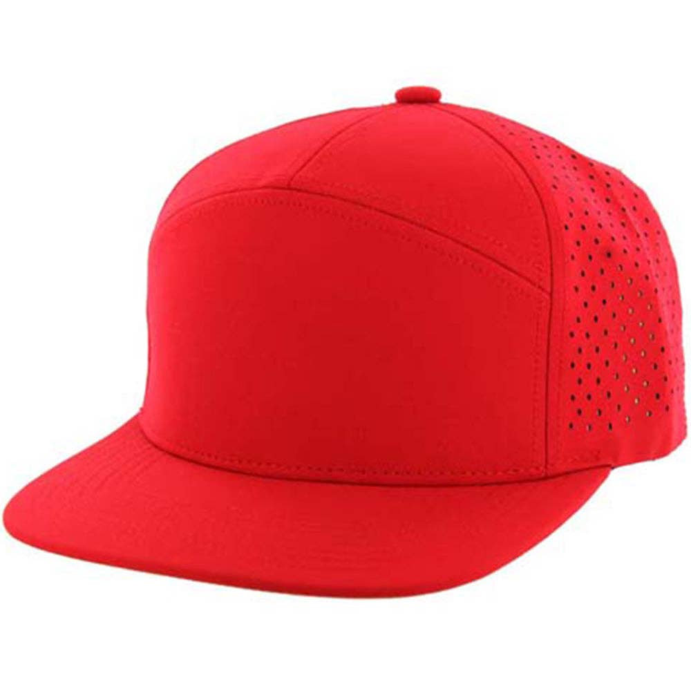 Zion Brand - Wholesale Flat Brim Cap - Unisex - BLANK 7 PANEL HYDRO SNAPBACK CAP4