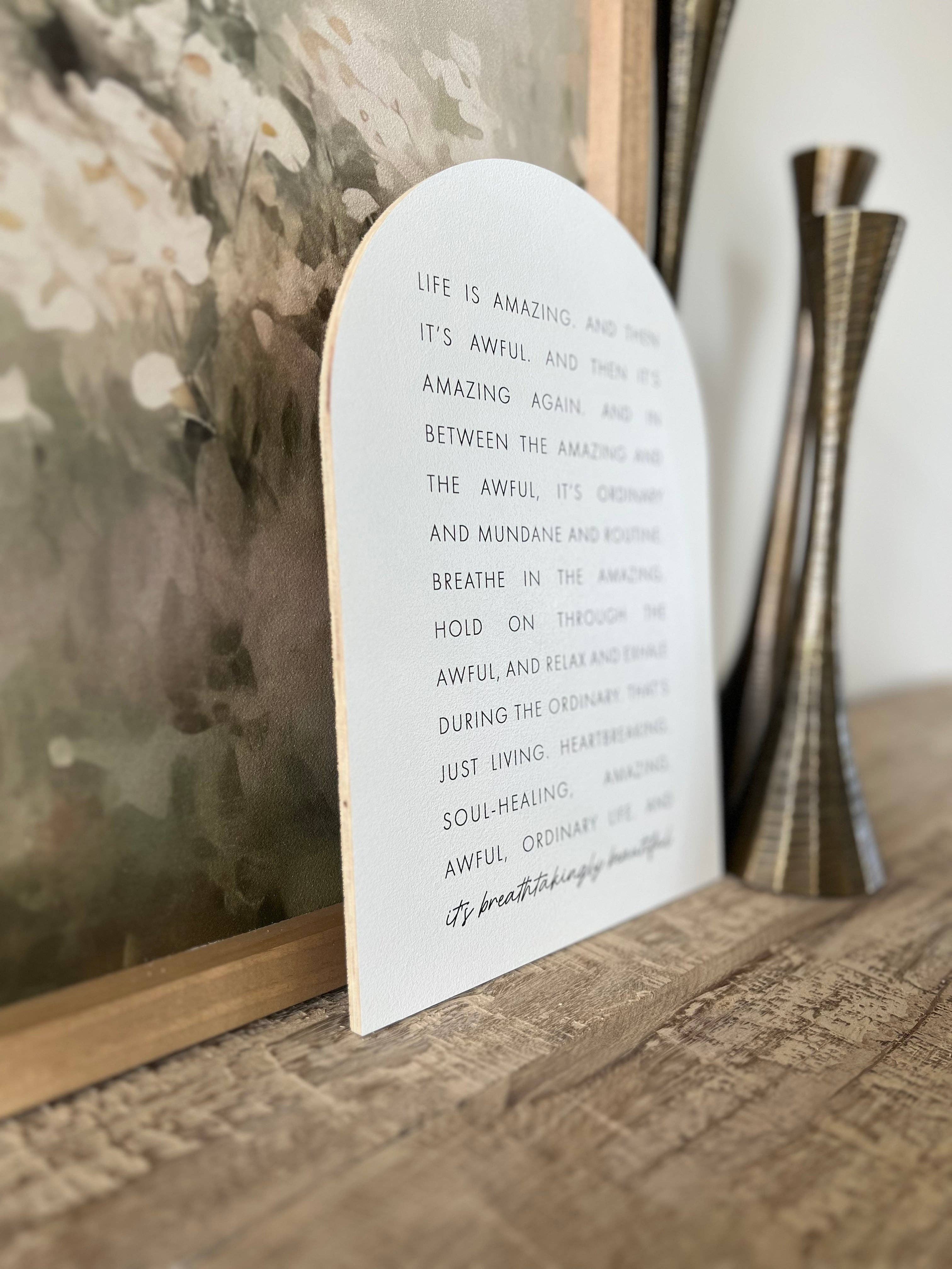 Lily and Sparrow - Wholesale Sign - Life Is Amazing Arch2
