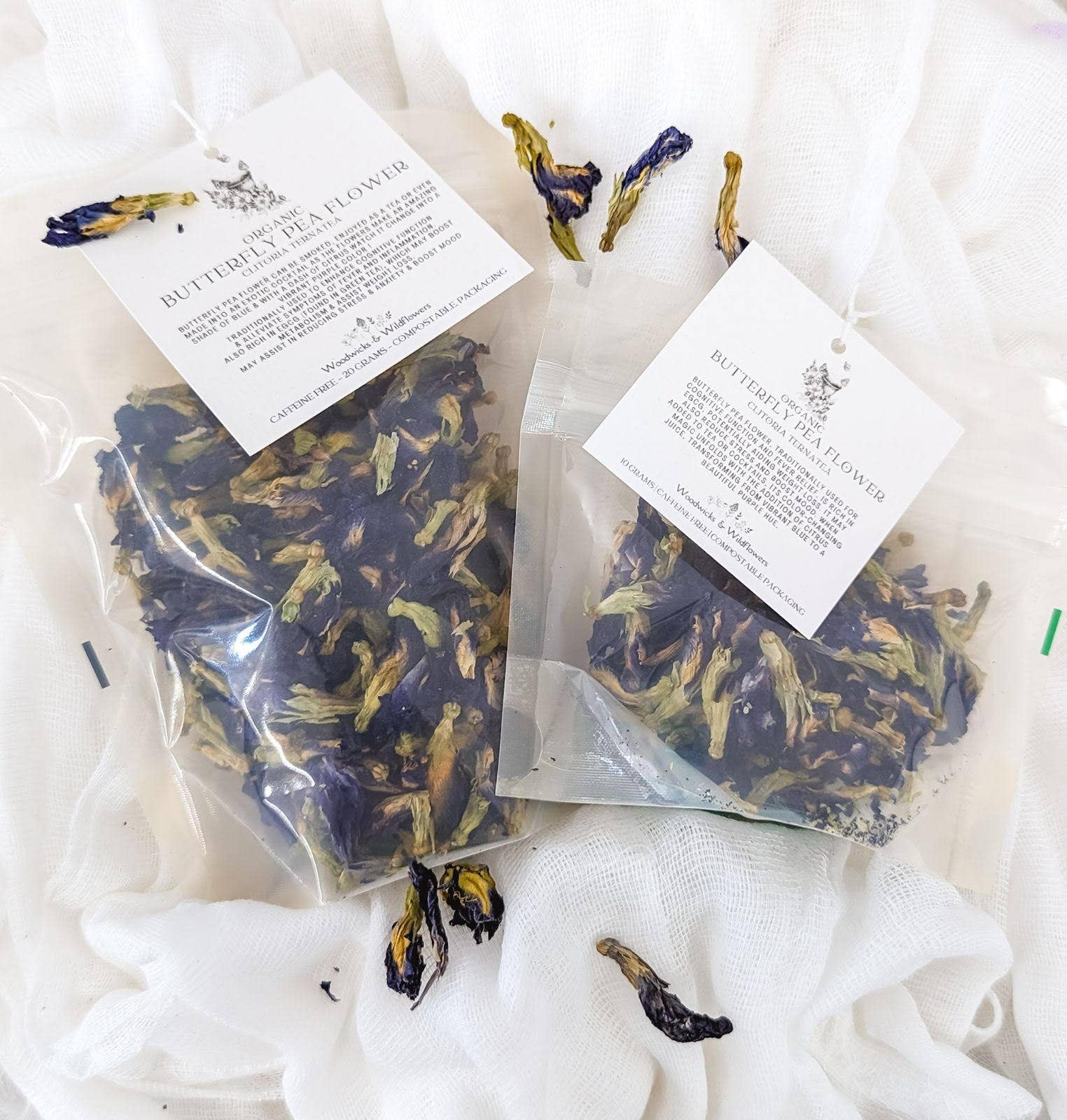 Woodwicks & Wildflowers – Großhandel Loser Tee – Blauer Schmetterlingserbsenblüten-Tee0