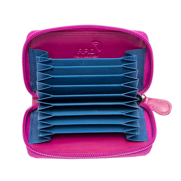 PRIMEHIDE - Wholesale Card Holder - Unisex - Concertina Leather RFID Credit Card Holder - 78013