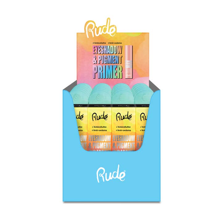 Eyeshadow & Pigment Primer Paper Display, 24pcs for wholesale by Rude Cosmetics