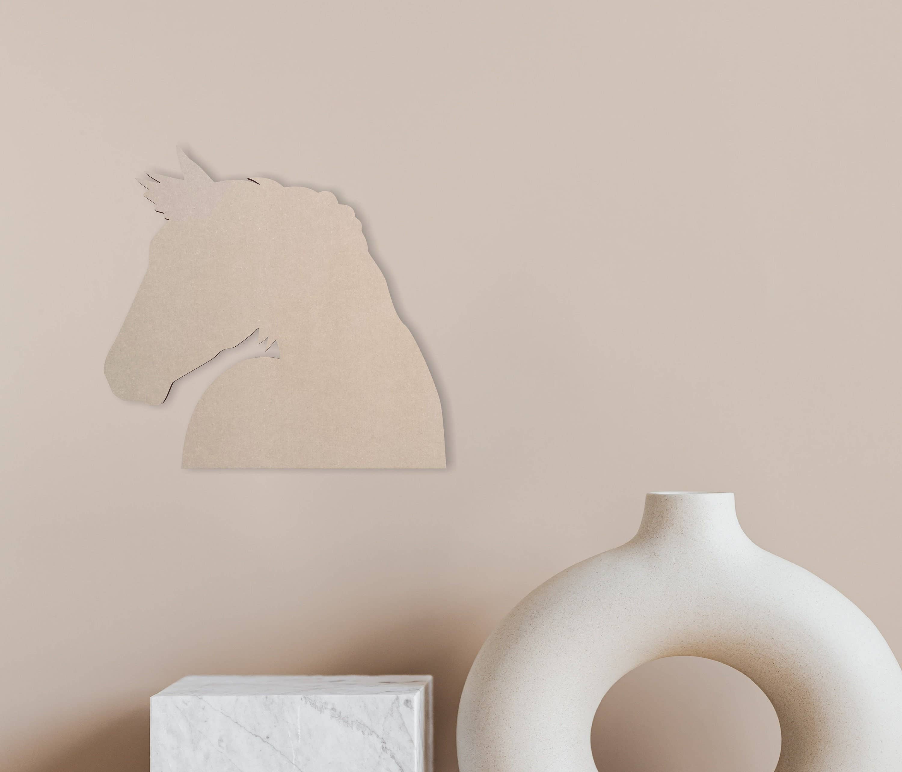 Jess and Jessica - Wholesale Cutouts - Wooden Horse Face Profile Horse Face Profile Cutout8