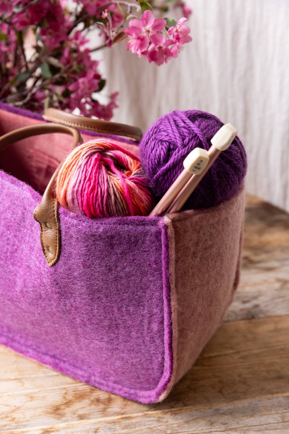 Fibres of Life - Wool & Felt - Wholesale Tote Bag - Women's - The Grab-&-Go Carry All | Felt Wool Tote Bag | Soft Yarn Bag16