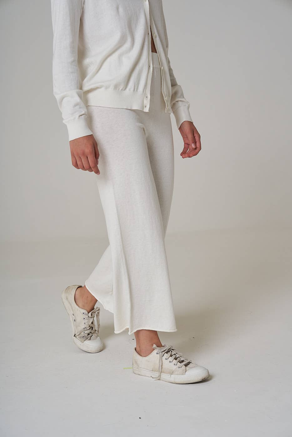 Leap Concept - Vendita all'ingrosso Pantalone - Donna - Pantaloni corti a campana in cotone e cashmere MALIKA3