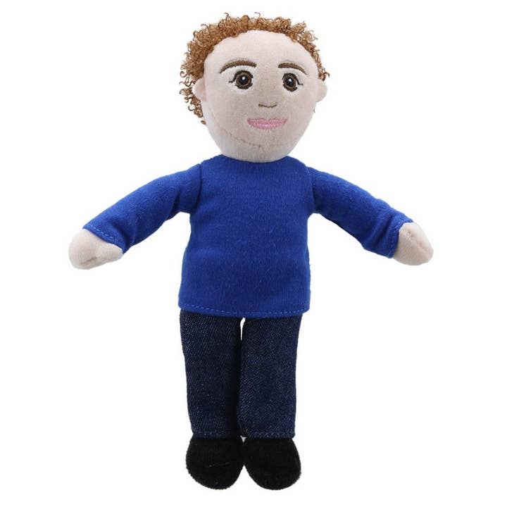 The Puppet Company (US) - Wholesale Finger Puppet - Kids & Baby - Finger Puppets: Dad (Blue Top)