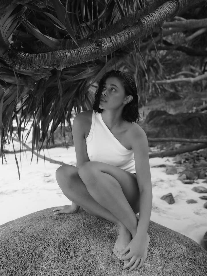 White The Max - One Shoulder Top for wholesale on Faire1