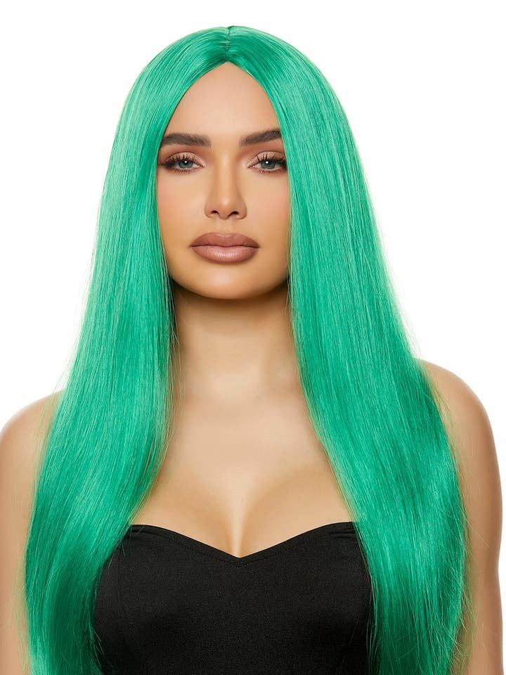 Green Straight Wig for wholesale by Forplay Inc.