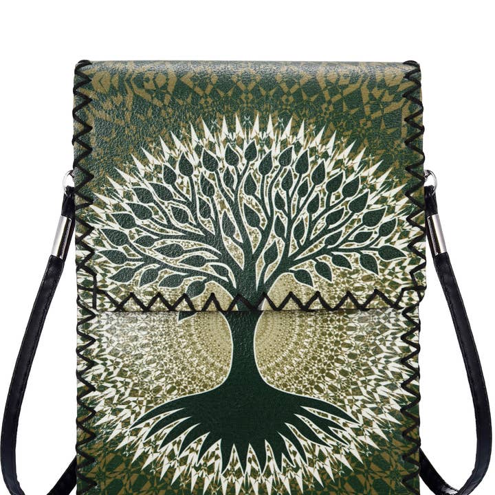 Ole - Wholesale Crossbody Bag - Women's - Tree of Life Print Crossbody HB0580 - NO.1273